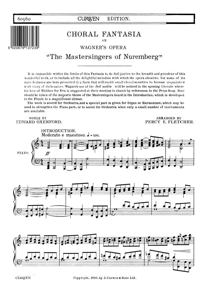 Choral Fantasia From Mastersingers Of Nuremberg